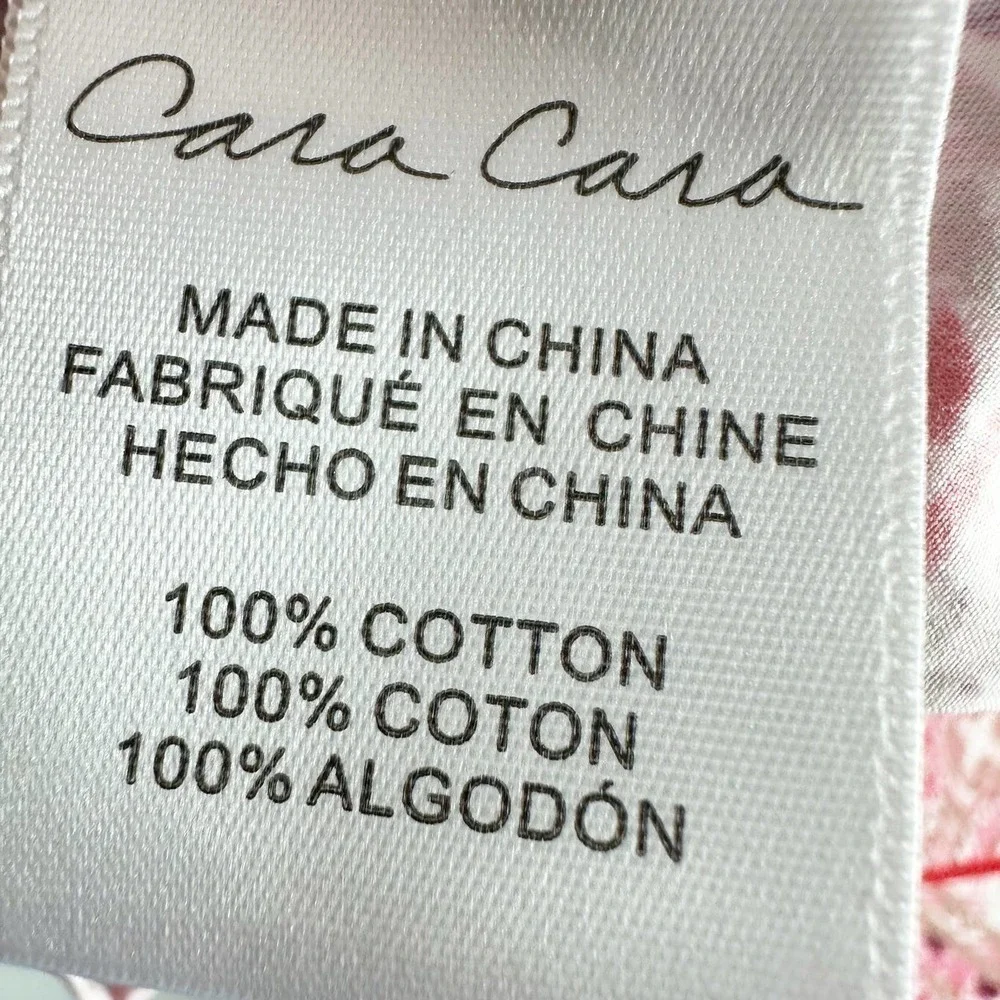 Cara Cara Haley Midi Dress Paisley Border Ivory Size XS
